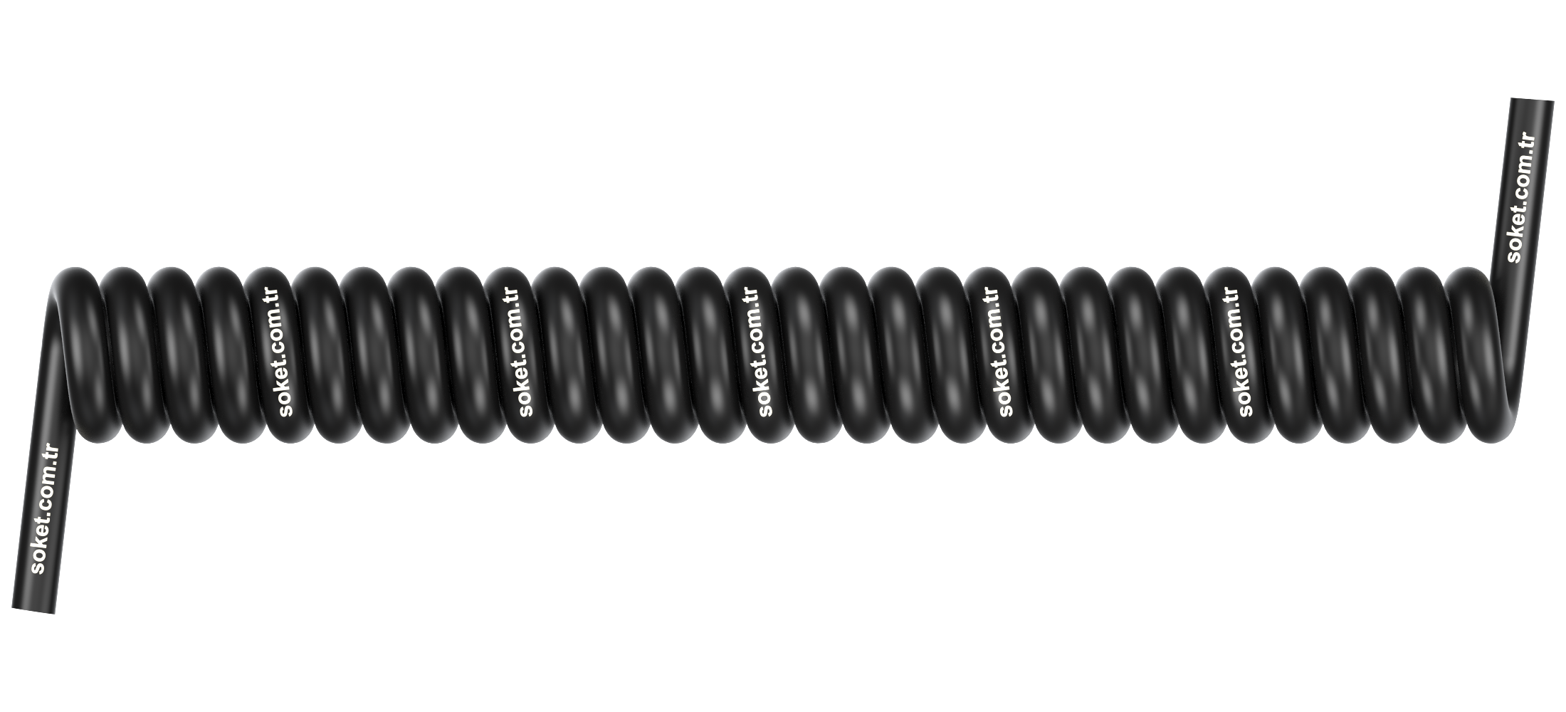 Siyah Spiral Kablo